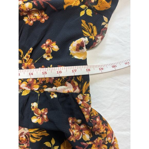 Bailey Blue Plus Size 1X Maxi Dress Angel Wing Sleeves Fall Print Boho Whimsical - Picture 11 of 12